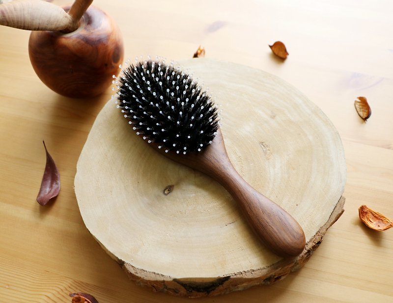 Teak Princess Comb (Taiwan Patented Wooden Handle) - Makeup Brushes - Wood 