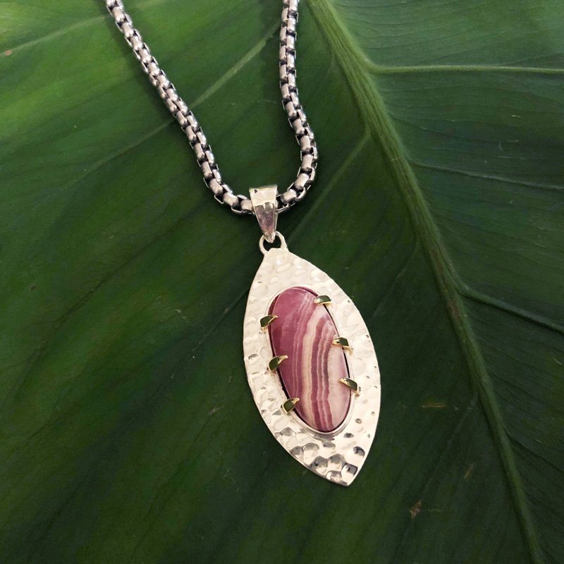 ペンダントヘッド 　薔薇の夢 　Rose Dream 　ネイチャーシリーズ - 項鍊 - 其他金屬 粉紅色