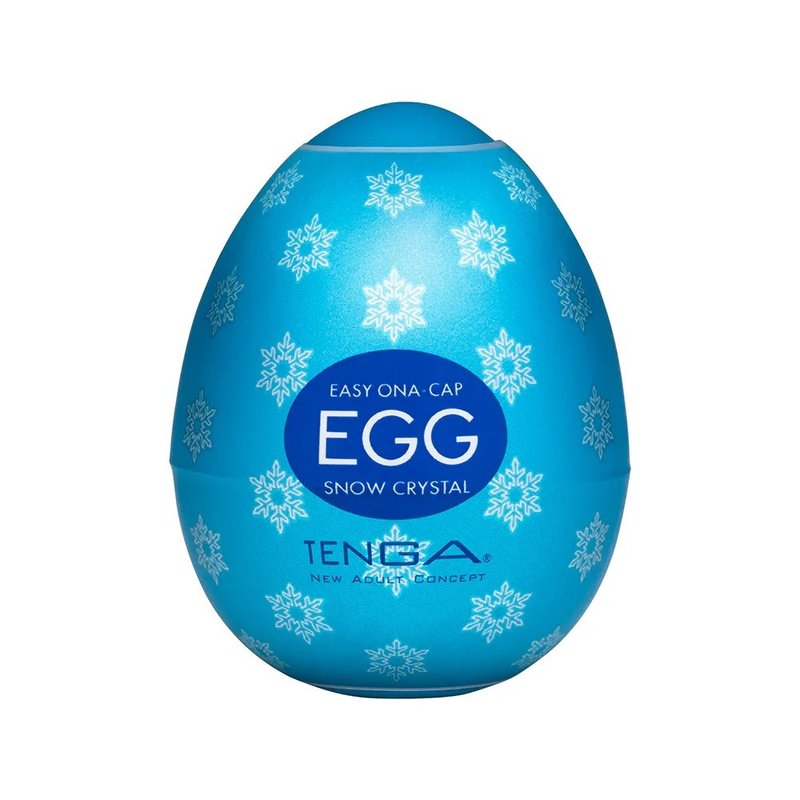 TENGA EGG SNOW CRYSTAL テンガエッグ スノークリスタル - アダルトグッズ - シリコン ブルー