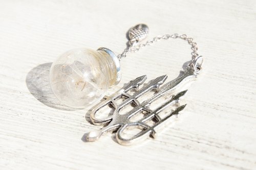 Metal texture glass ball bookmark stationery-forest dandelion forest + silver classical European style candle holder