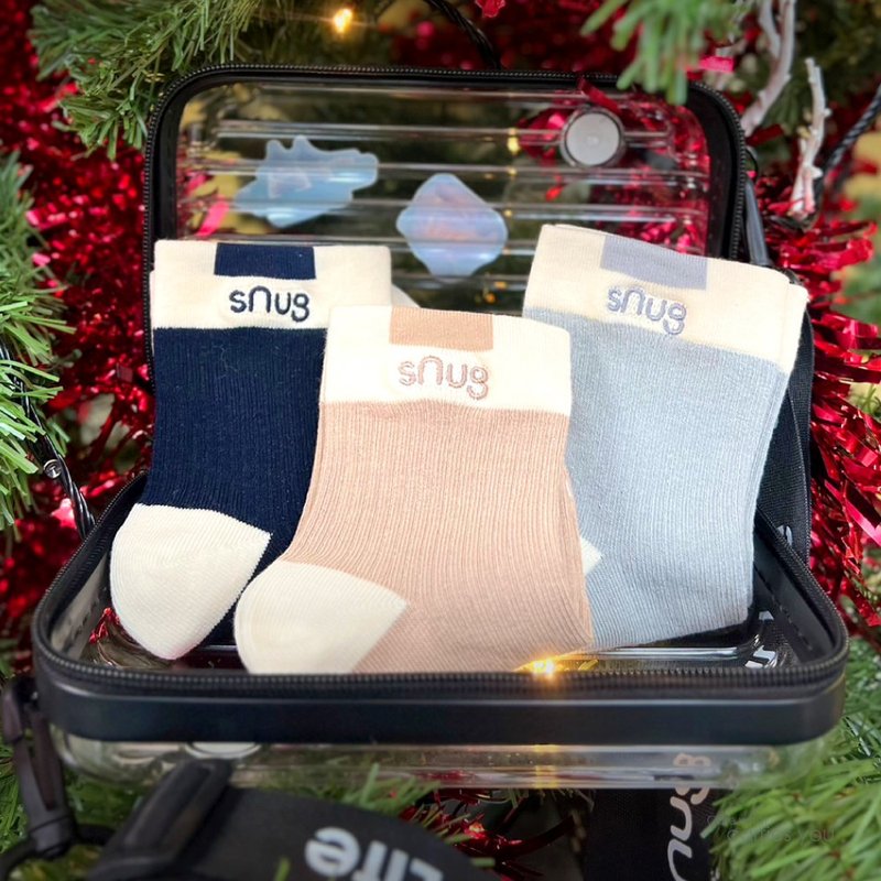 [Walking in Taichung Functional Socks Travel Set (Pack of 3)] Taichung Top Ten Souvenirs First Prize Made in Taiwan - ถุงเท้า - ผ้าฝ้าย/ผ้าลินิน หลากหลายสี