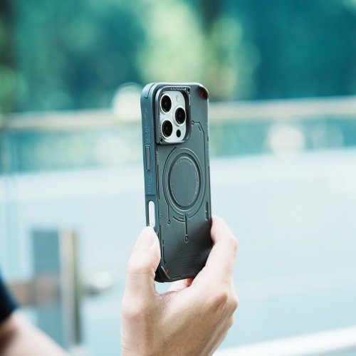 SKINARMA iPhone 16系列 Mecha未來元素磁吸防摔手機殼-綠