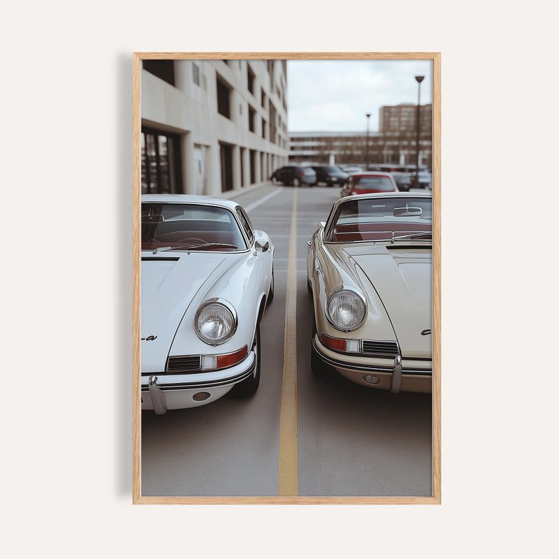 雙生優雅 Twin Elegance / 經典跑車攝影時尚掛畫 - 海報/掛畫/掛布 - 紙 