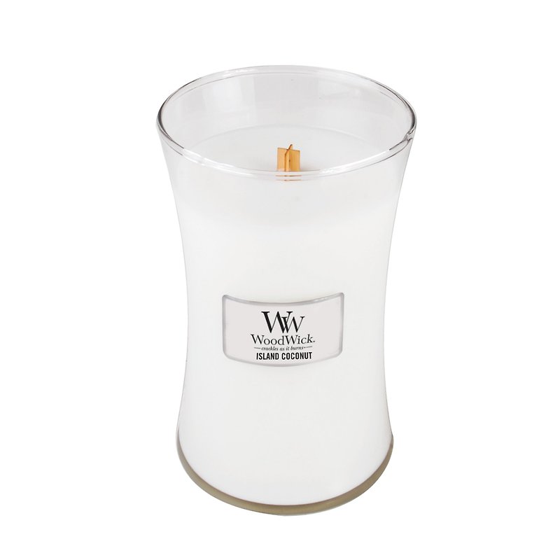 [VIVAWANG] WoodWick Fragrance Big Cup Wax Island Coconut Grove - เทียน/เชิงเทียน - ขี้ผึ้ง 