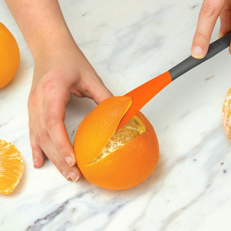 美國Tovolo 免沾手二合一柑橘去皮器 - 廚具 - 矽膠 多色