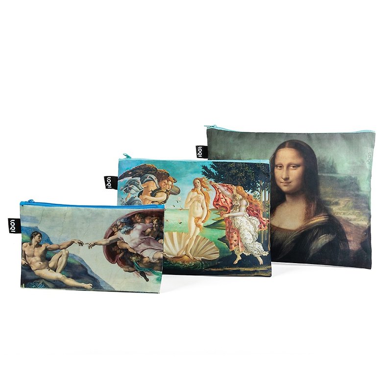 LOQI Three Entry Storage Bag-Museum Series (Renaissance ZPMUMI) - Toiletry Bags & Pouches - Polyester Multicolor