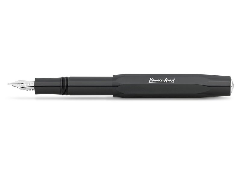德國 KAWECO SKYLINE Sport 系列鋼筆 鋼琴黑 F - 鋼筆 - 樹脂 黑色
