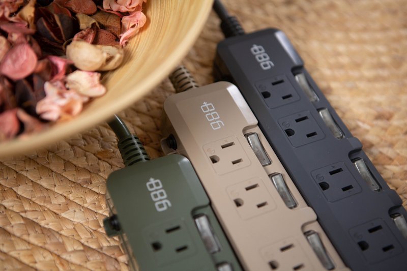 +886 Jiyejia 6-in-5 プラグ USB+Type C PD 30W + 超高速充電ケーブル セット - 充電器・USBコード - その他の素材 グリーン