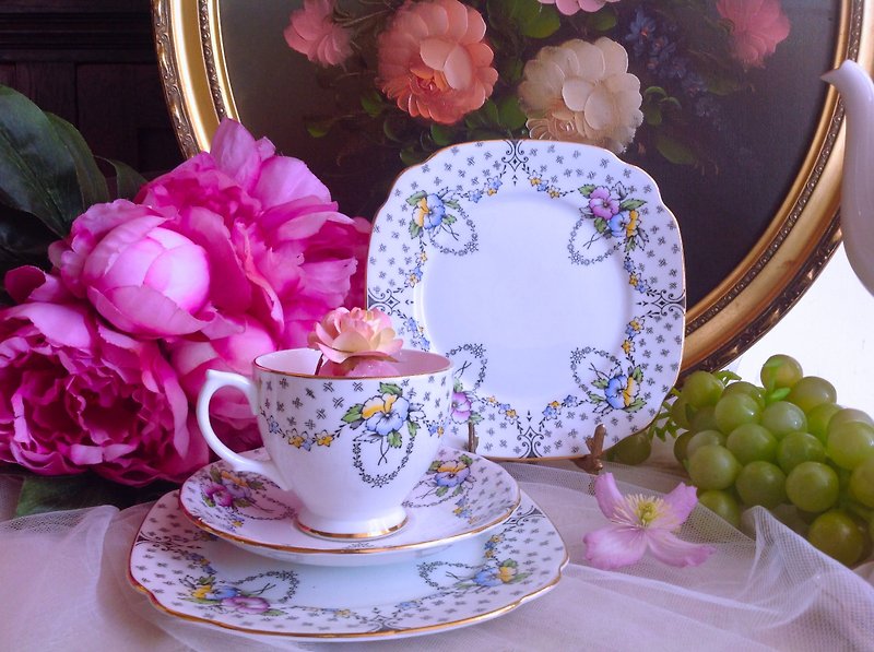 Hand-painted bone china Windsor1950 hand-painted coffee cup two-piece group designated buyer subscript fill difference - Teapots & Teacups - Porcelain 