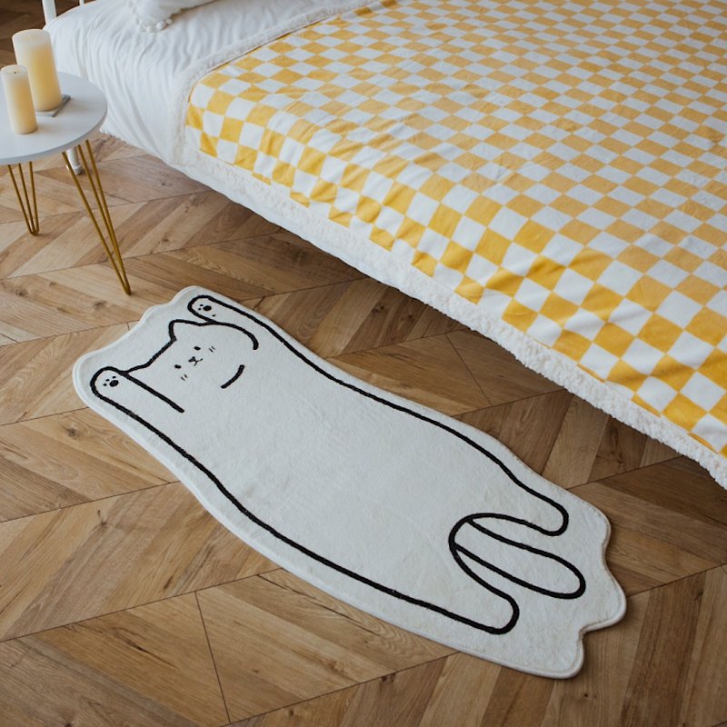 Stretch long cat bedside mat - พรมปูพื้น - เส้นใยสังเคราะห์ 