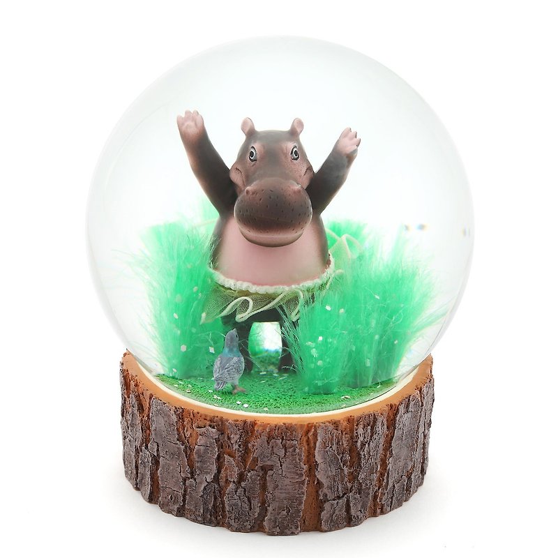 河馬樂樂夢舞台 水晶球擺飾 台灣設計展 限定款 - 裝飾/擺設  - 玻璃 