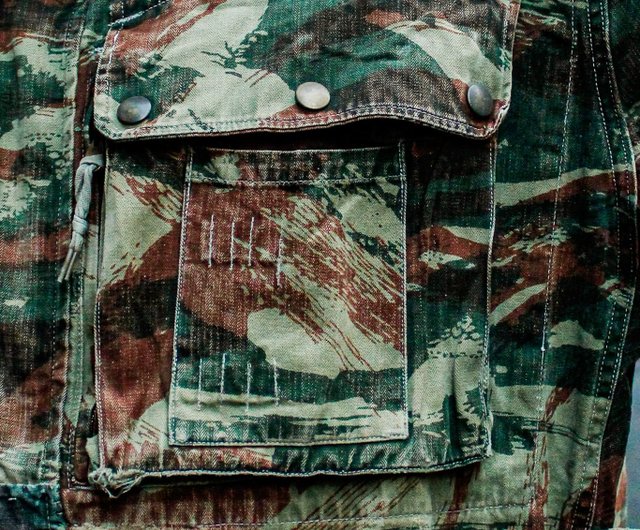 フランス軍 空挺部隊 TAP47/56 パラトルーパージャケット M〜L 迷彩