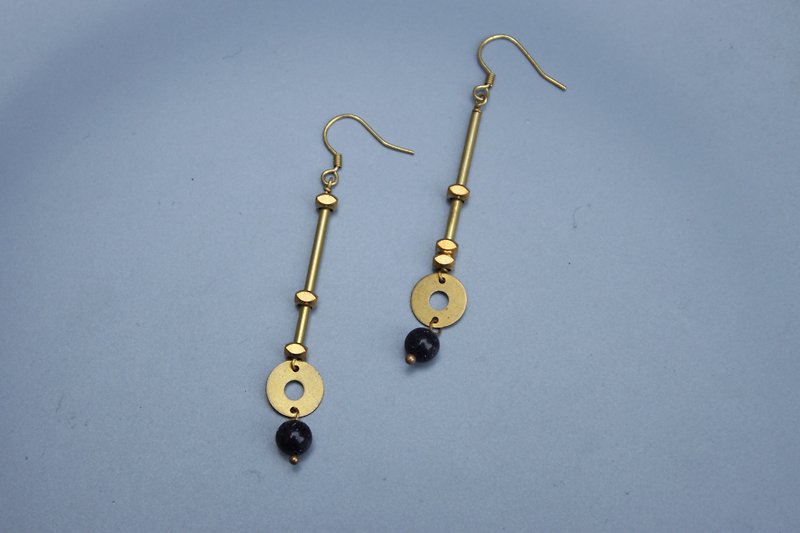 deep pool - earring  clip-on earring - Earrings & Clip-ons - Other Metals Blue