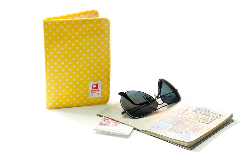 波點証件套 - 黃色  - 證件套/識別證套 - 塑膠 黃色