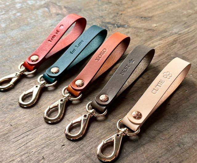 フィレンツェレザーキーホルダーチャーム / カスタマイズギフト