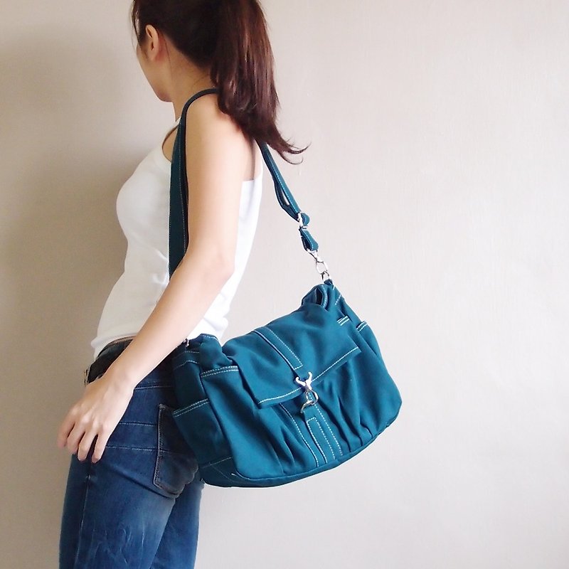 Sling Bag, Shoulder Bag, Crossbody Bag, Top Handle Bag, Hobo Bag - Mini Classic - Messenger Bags & Sling Bags - Other Materials Green