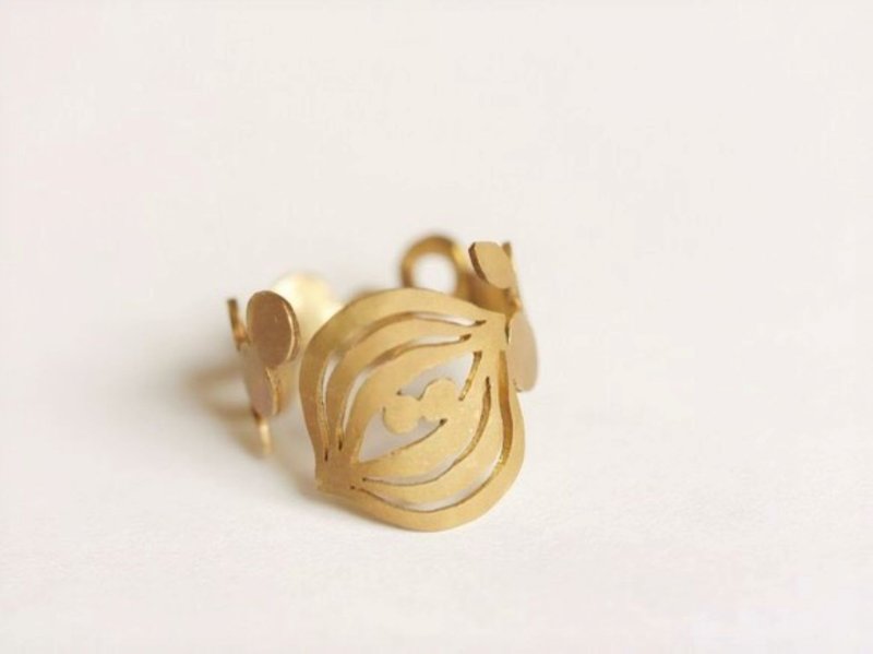 BRASS  玉ねぎくん　onionリング　受注製作 - 戒指 - 銅/黃銅 金色