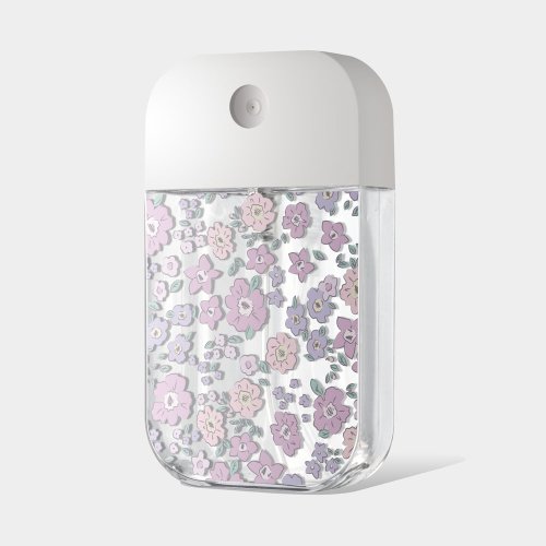 PIXO.STYLE 粉紫小碎花 酒精瓶 防疫用品 收納 分裝 卡片式 PU046