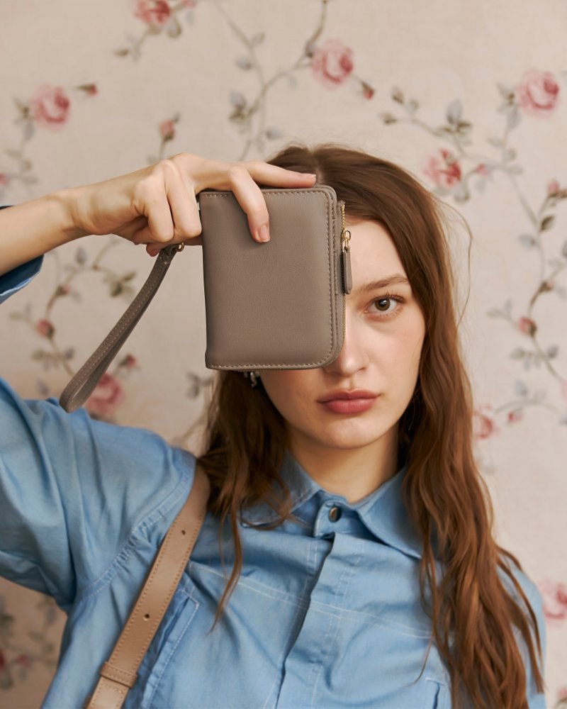 RIN – Folded Compact Wallet - 皮夾/長短夾/錢包 - 真皮 多色