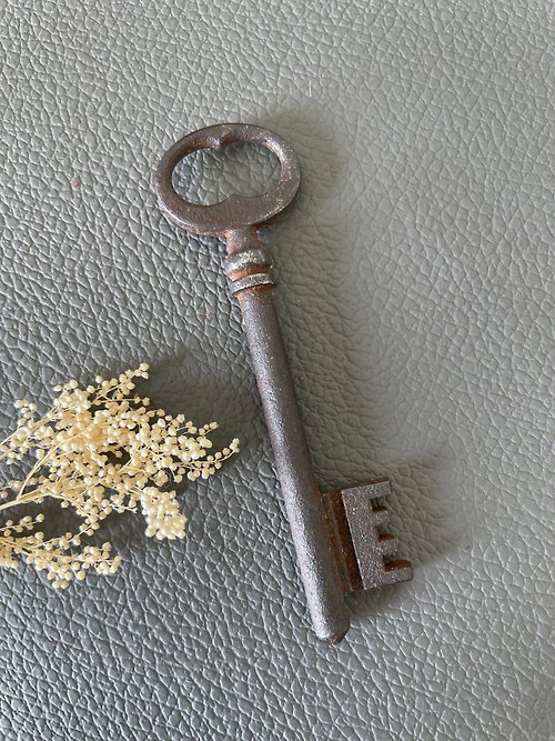 金銀寶貝 少見法國鐵製老鑰匙 鑰匙圈 項鍊墜子 W611