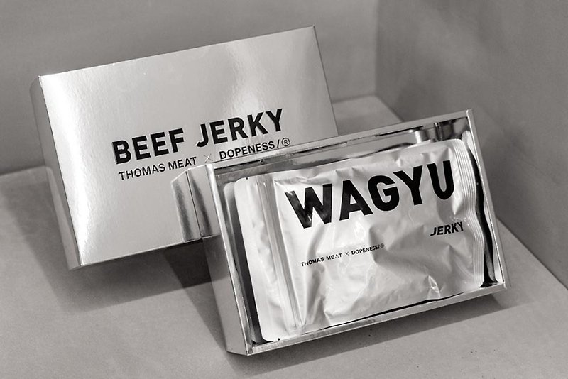 [Free Shipping] D/P/S joint model hidden version black diamond and beef jerky gift box (3 packs) 120gx3 - เนื้อและหมูหยอง - อาหารสด สีเงิน