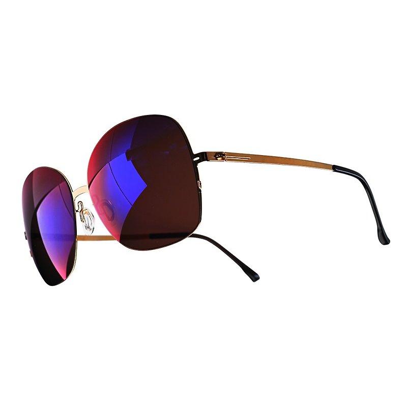 PHOTOPLY HPX Thin Steel Sunglasses Sunglasses Sunglasses Anti-Infrared Anti-UV - แว่นกันแดด - สแตนเลส 