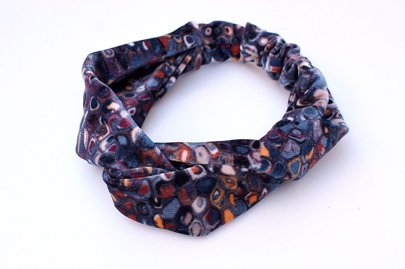 Klimt elastic hair band (Limited) - Hair Accessories - Polyester Blue