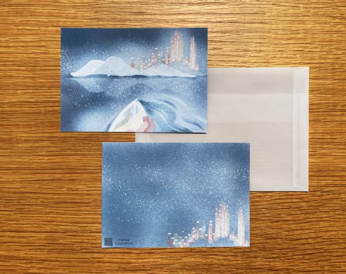 Tingfang Illustration A Journey萬用卡/ 明信片 全套共三張 每張都附信封