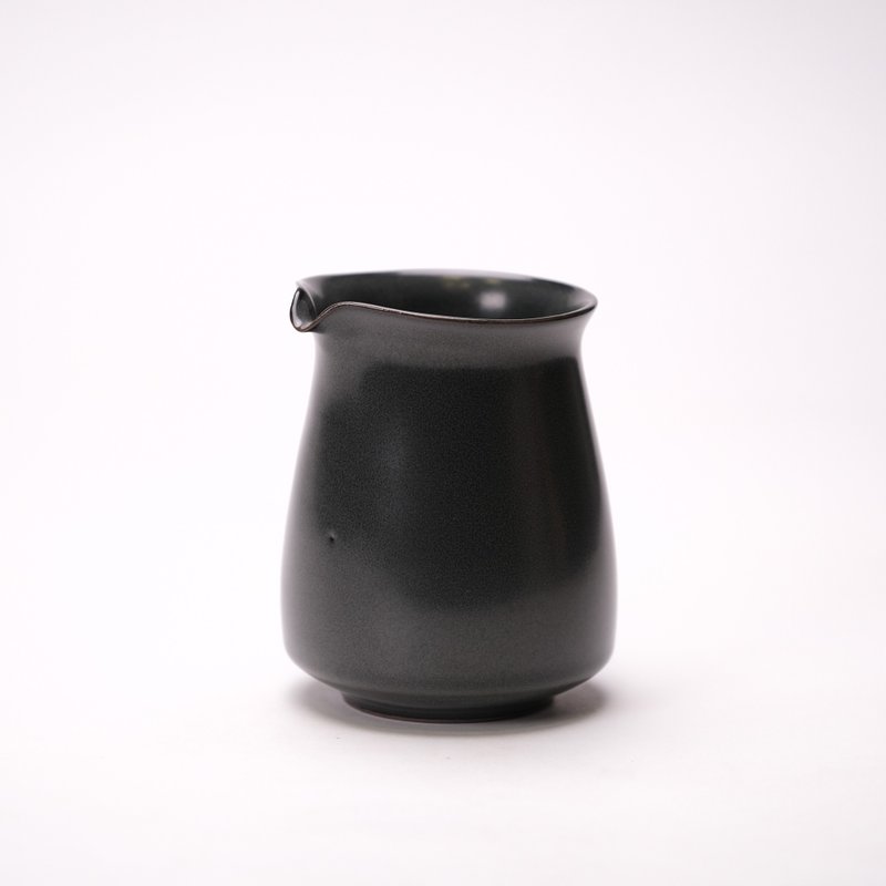 Pottery Workshop│Craft Products_Little Tea Sea_Xiaowan Series_Ink Color 150ml - Bar Glasses & Drinkware - Pottery Black