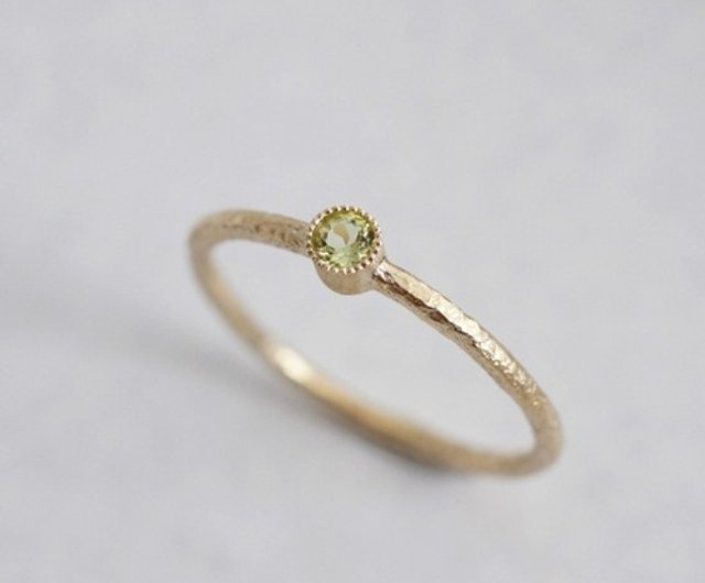 K18 Peridot birthstone ring [R050K18PD] - ショップ Atelier
