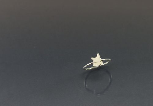 Maple jewelry design 麻吉系列-喵喵與魚魚925銀戒
