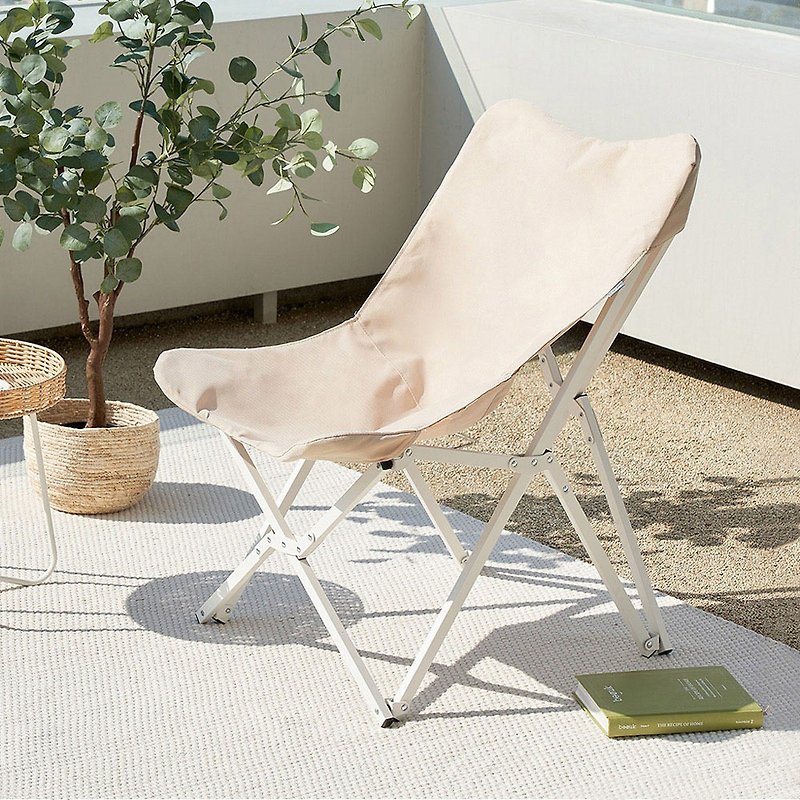 South Korea M+CAMP Outdoor Camping Portable Folding Leisure Chair (With Storage Bag) - ชุดเดินป่า - อลูมิเนียมอัลลอยด์ ขาว