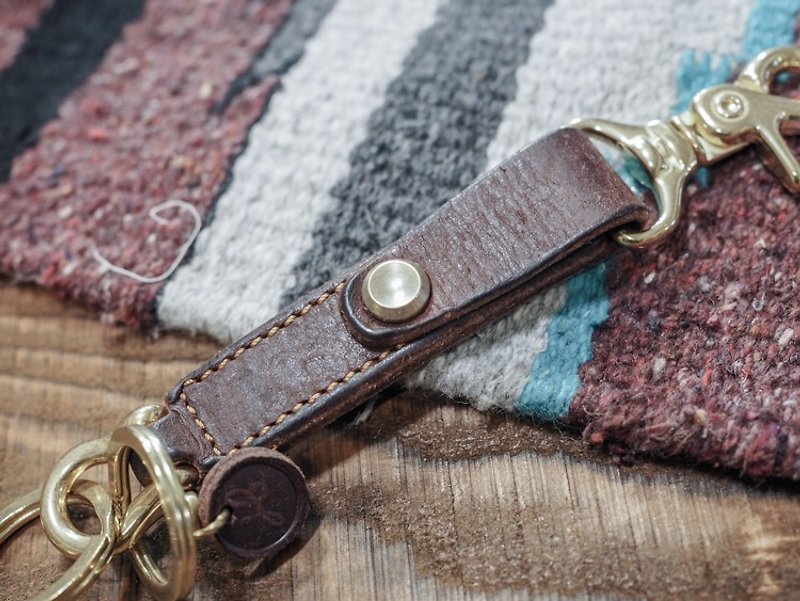 HEYOU Handmade - Key Chain - Keychains - Genuine Leather Brown
