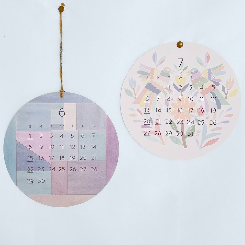 World traditional pattern calendar - ปฏิทิน - กระดาษ หลากหลายสี