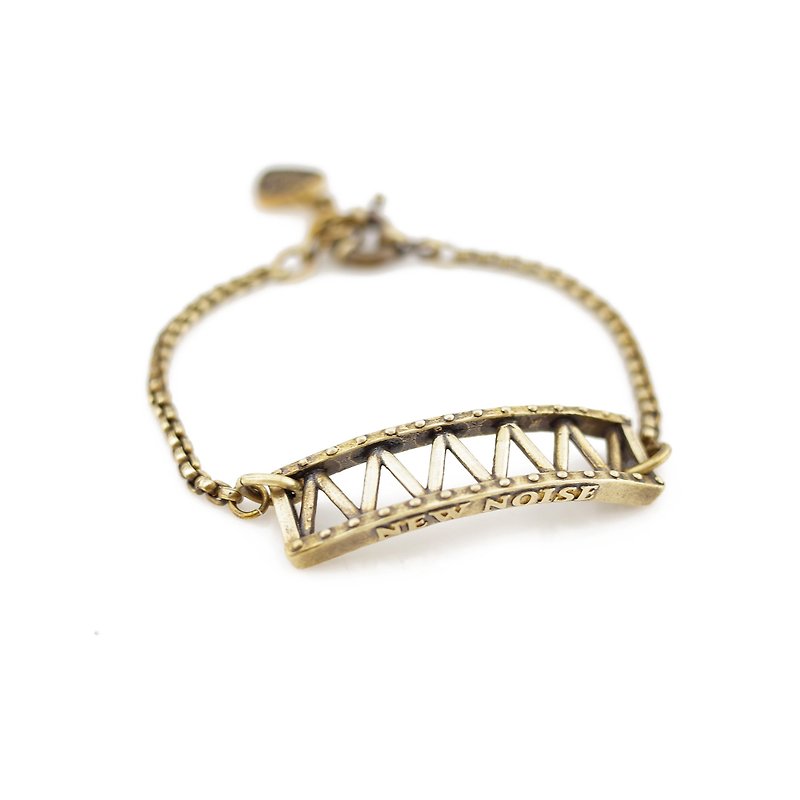 NEW NOISE 音樂飾品實驗所-舞台架手鍊Stage truss bracelet - 手鍊/手環 - 其他金屬 金色