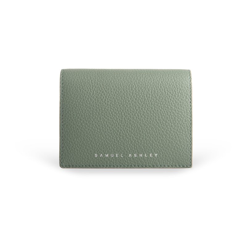 Ellery Leather Bifold Wallet - Light Mint - Wallets - Genuine Leather Green