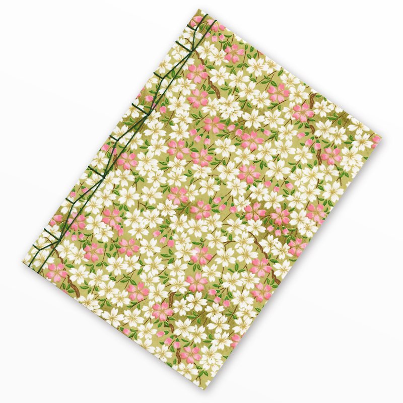 Japanese bound notebook, Handmade, Yuzen Washi, Japanese paper, Fair Trade - Notebooks & Journals - Paper Green
