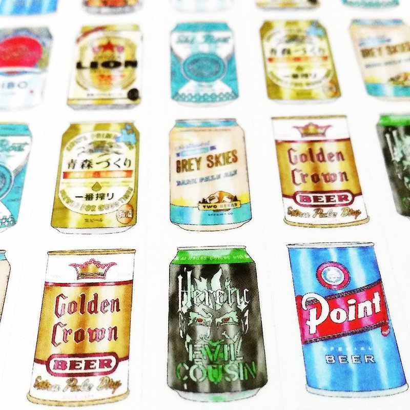 Customized Mini Washi Tape Beer Cans - มาสกิ้งเทป - กระดาษ 