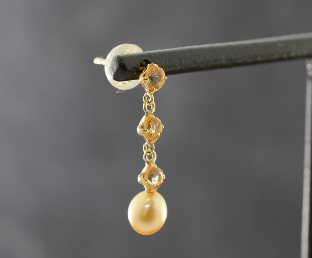 K18 Natural South Sea Pearl Earrings - Shop JEWELRY and PEARL