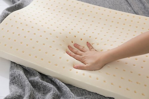 家適居家寢飾生活館 樂福枕-人體工學型-比利時原裝乳膠枕-一對