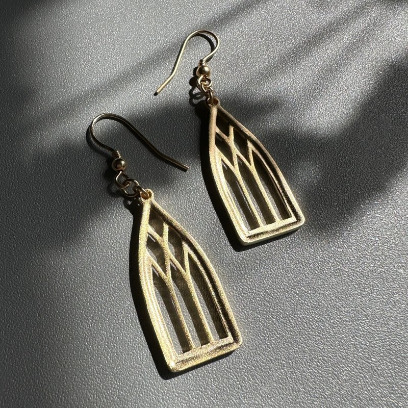 Window - Cathedral Series 925 Sterling Silver Earrings Jewelry - ต่างหู - เงิน 