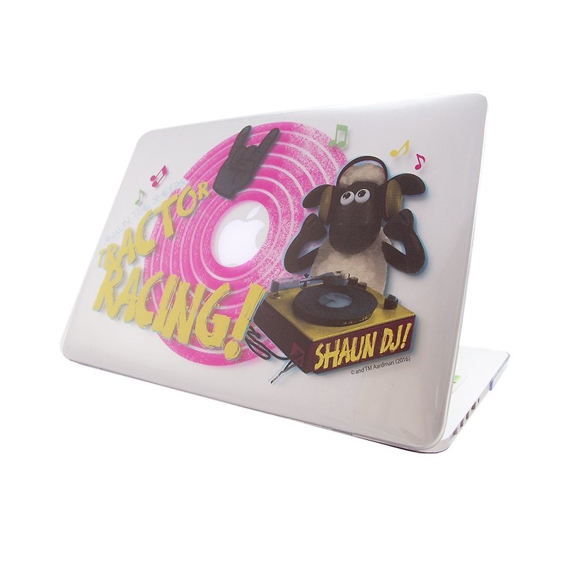 (Shaun The Sheep) -Macbook Crystal Shell: [DJ Time] (Transparent) "Macbook Pro / Air 13" special " - Tablet & Laptop Cases - Plastic Pink