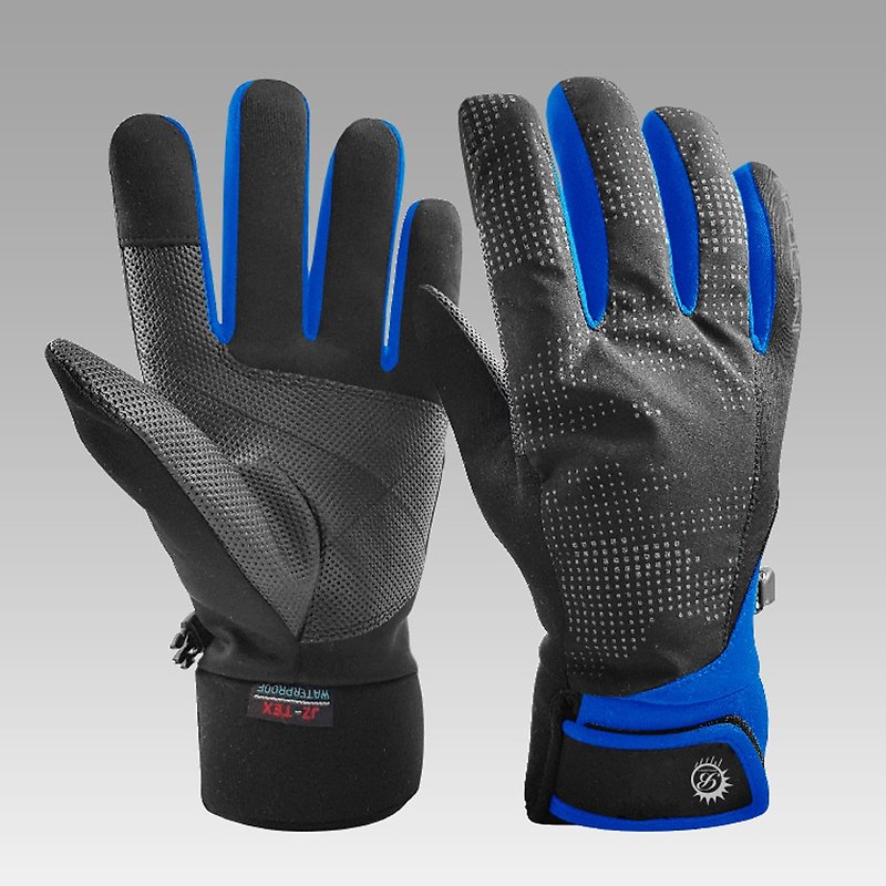 BAOGANI 反光防水禦寒手套 - 手套 - 聚酯纖維 黑色