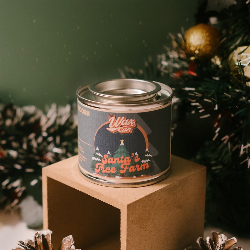 【Christmas Gift Box】Christmas Tree Farm | Strange Smell Soy Scented Candle 90g - Candles & Candle Holders - Wax 
