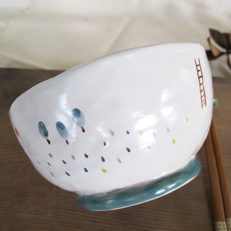 Pinching painted bowl - ถ้วยชาม - เครื่องลายคราม 