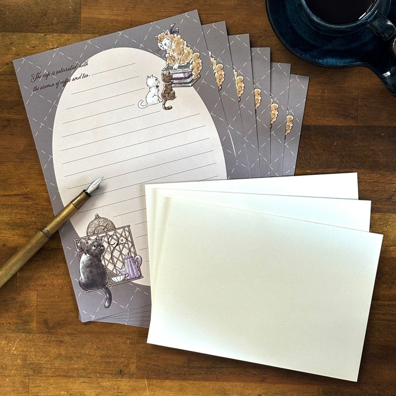 Letter set [Kissa Noizm Memories] - Envelopes & Letter Paper - Paper Blue