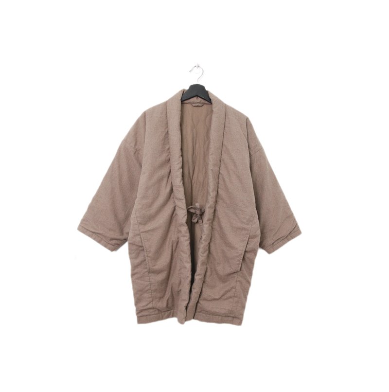 Back to Green-日本帶回袢天 淺卡其灰  pt-24 /vintage - 男夾克/外套 - 棉．麻 