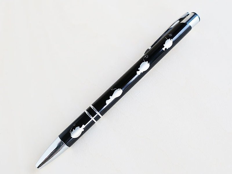 Ball-point pen black full of butterfly anglerfish - อุปกรณ์เขียนอื่นๆ - วัสดุอื่นๆ สีดำ