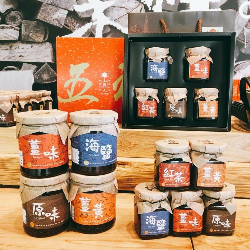 山鼎人手工柴燒麥芽五福禮盒組 - 果醬/抹醬 - 新鮮食材 