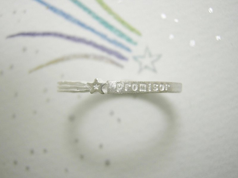 promisor ( mille+-feuille )( Price for 1 ring only ) 銀 戒指 指环 指環 刻字 堆疊環 彗星 宇宙 誓言 - General Rings - Sterling Silver Silver